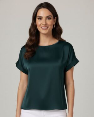 Lovshy Women Flowy Round Neck Top