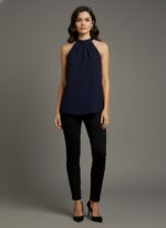 Lovshy Stylish High Neck Sleeveless Top NB