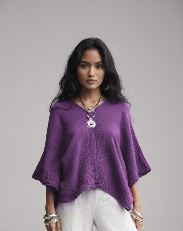 Lovshy Women Fashionable Relaxed Fit Top wh (Copy) - Image 2