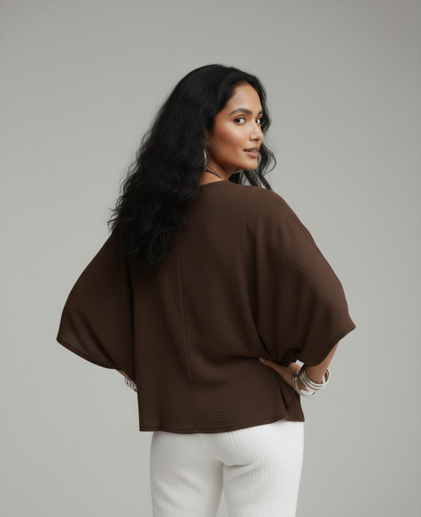 Lovshy Women Fashionable Relaxed Fit Top wh (Copy) - Image 8