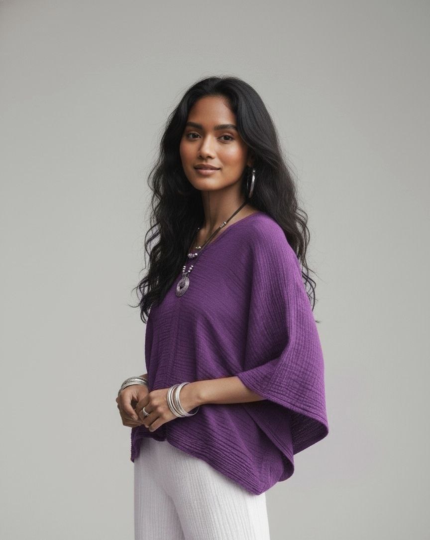 Lovshy Women Fashionable Relaxed Fit Top wh (Copy) - Image 4