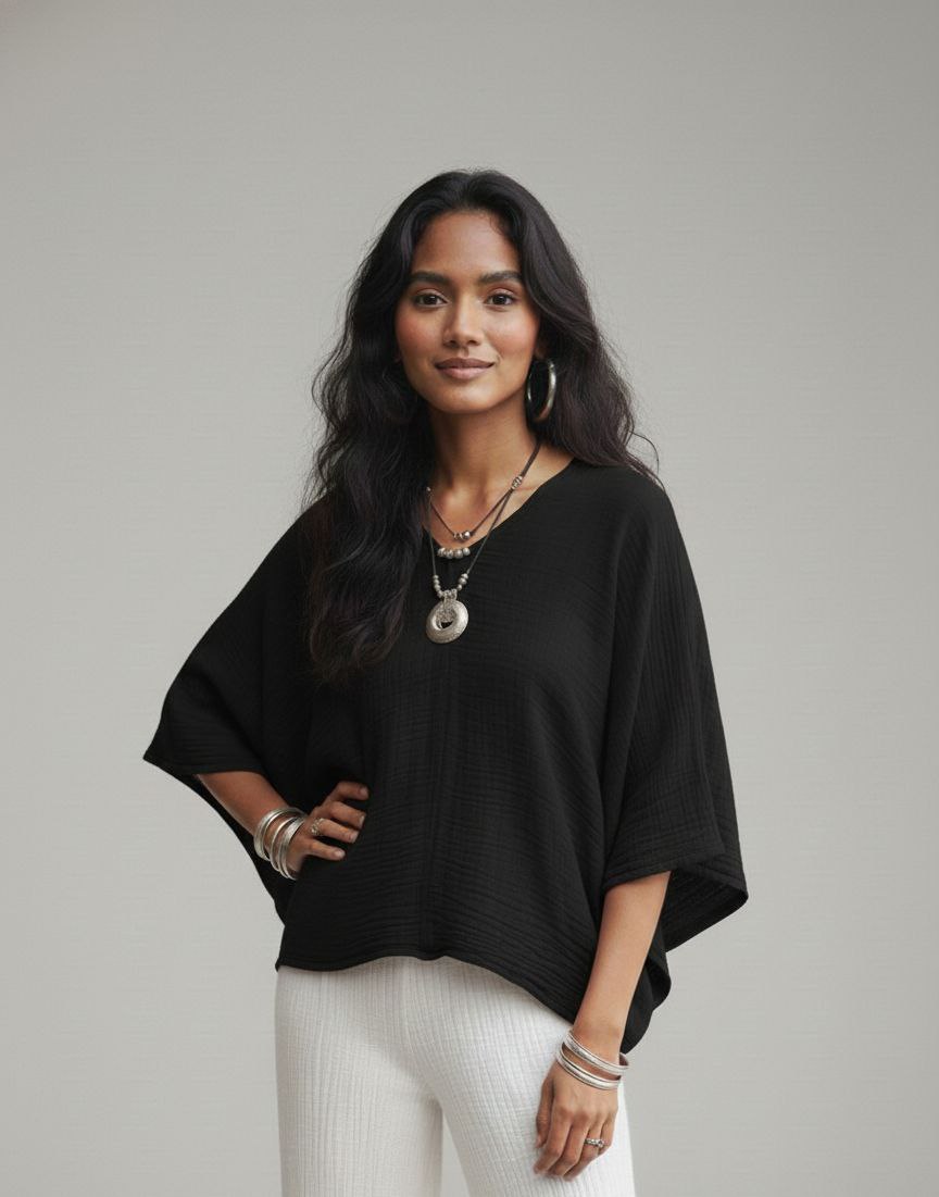 Lovshy Women Fashionable Relaxed Fit Top wh (Copy) - Image 10