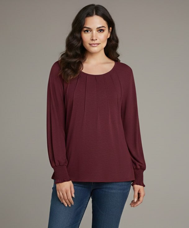 Lovshy Trendy Fashionable Solid Full Sleeve Top ag - Image 16