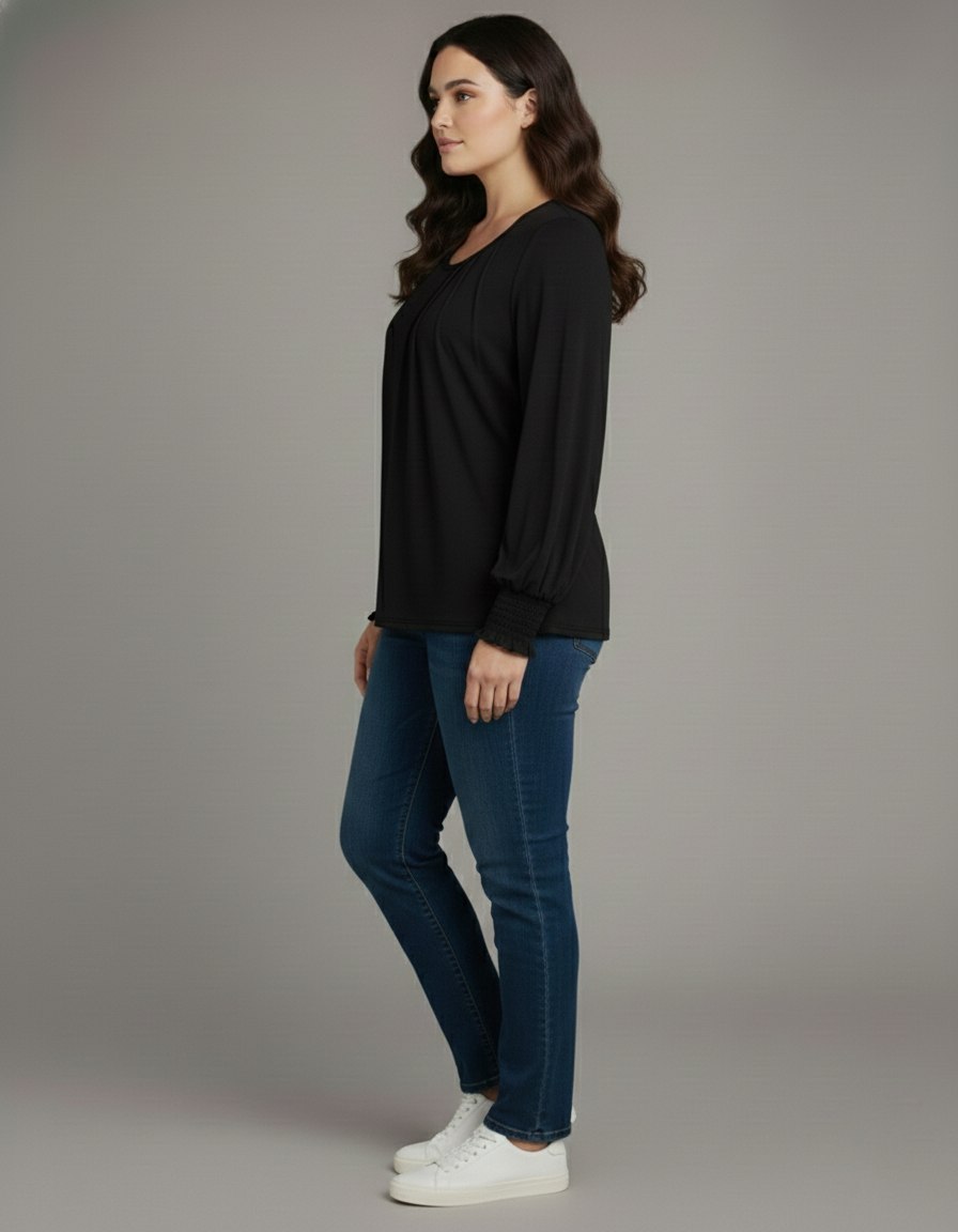 Lovshy Trendy Fashionable Solid Full Sleeve Top ag - Image 14