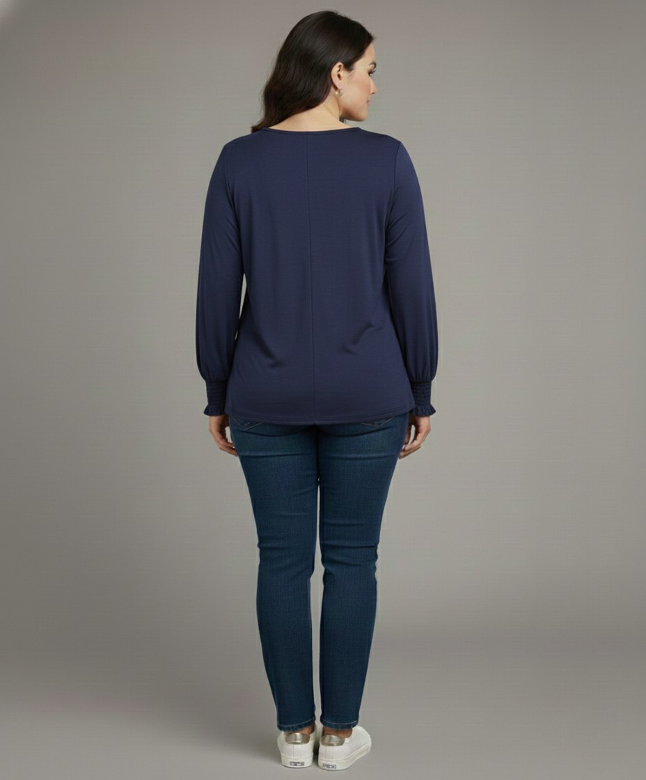 Lovshy Trendy Fashionable Solid Full Sleeve Top ag - Image 20