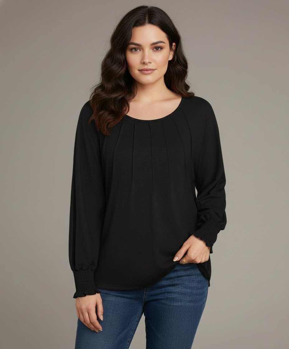 Lovshy Trendy Fashionable Solid Full Sleeve Top ag - Image 12