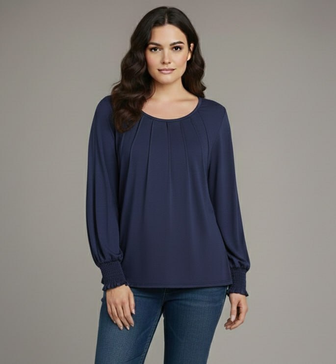 Lovshy Trendy Fashionable Solid Full Sleeve Top ag - Image 19