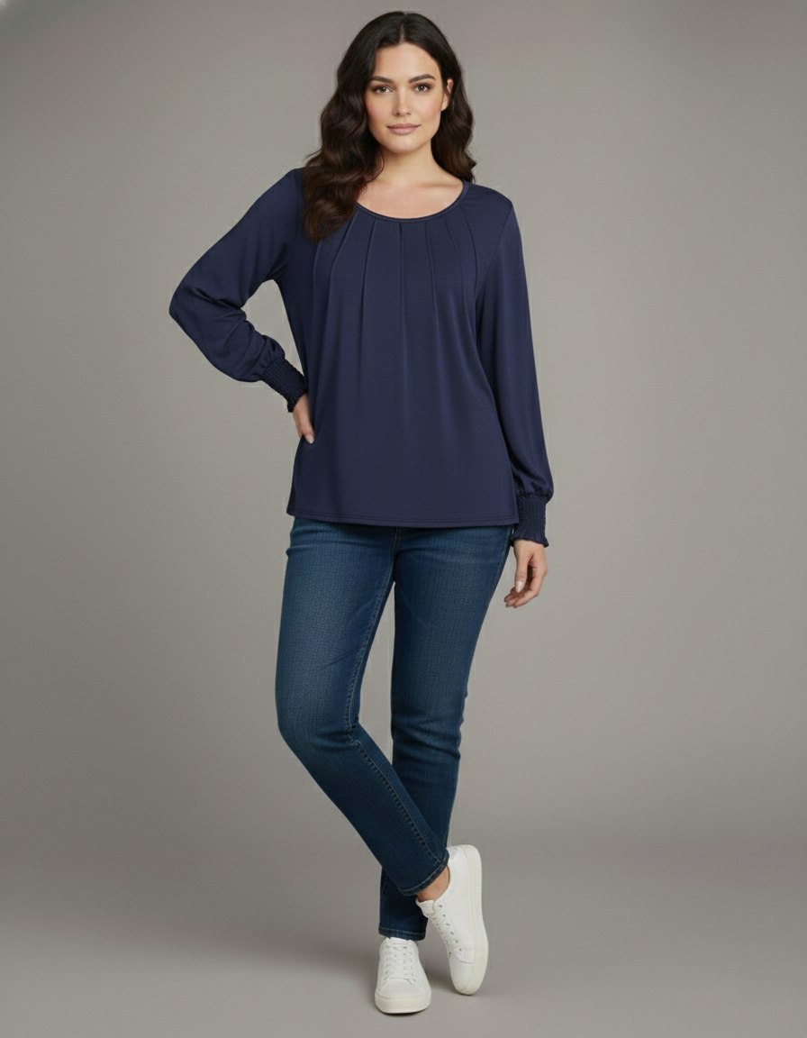 Lovshy Trendy Fashionable Solid Full Sleeve Top ag - Image 21