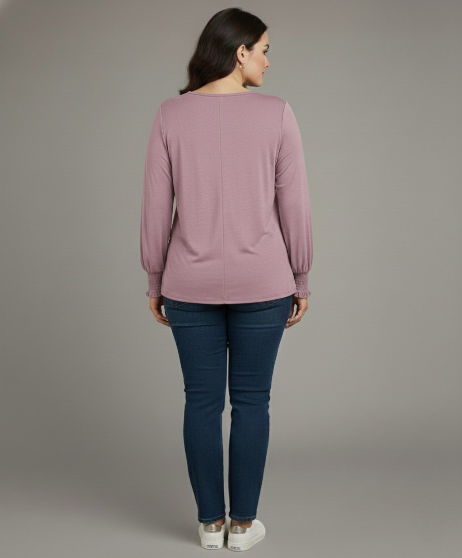 Lovshy Trendy Fashionable Solid Full Sleeve Top ag - Image 10