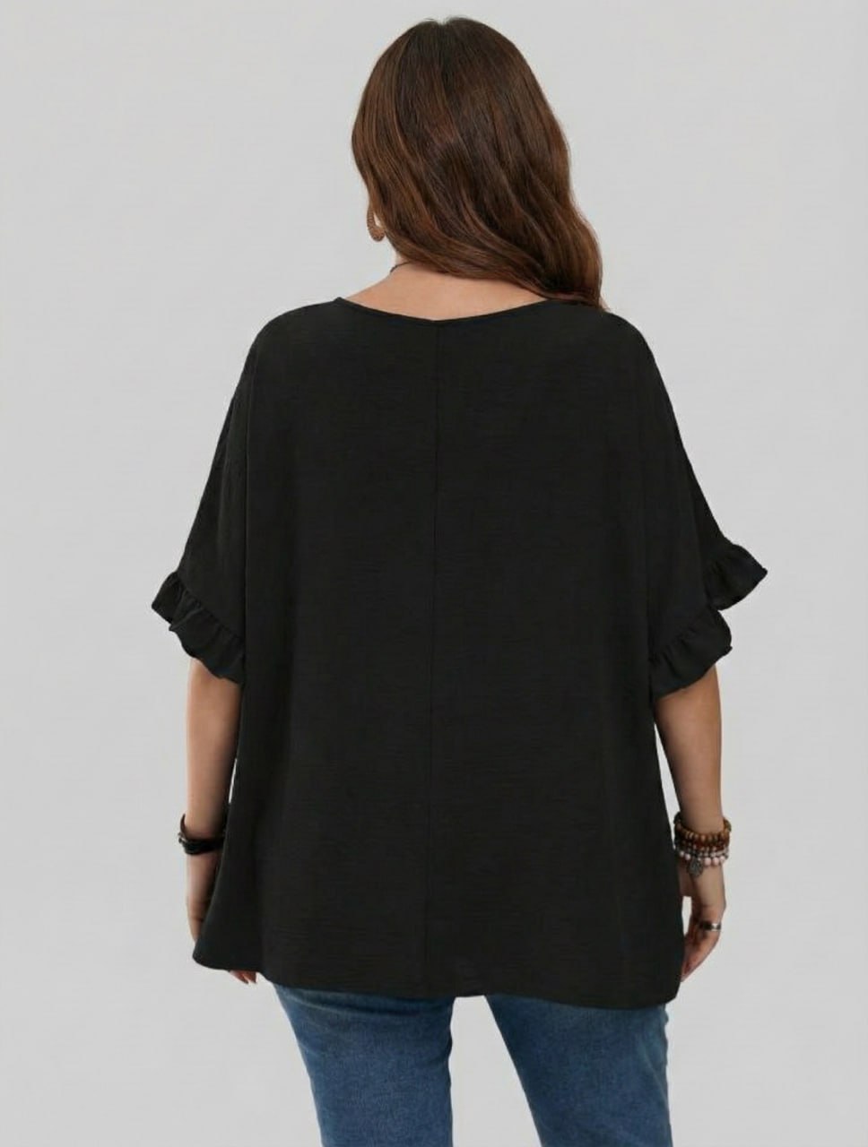 Casual Mom Shirts With Ruffled Sleeves pe - Image 11