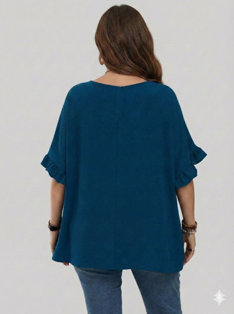 Casual Mom Shirts With Ruffled Sleeves pe - Image 6