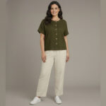 Lovshy Stylish Casual Button Down Top And Pant Set ag