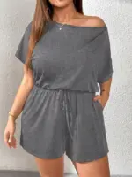 Batwing Sleeve Tee And Shorts gr