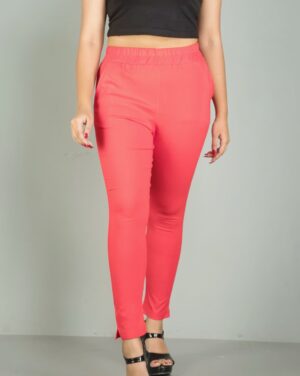 Women’s Multi Color Skin Fit Cotton Pants Trendy Comfortable Multi Purpose Stretchable Pants1