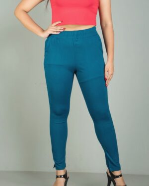 Women's Multi Color Skin Fit Cotton Pants Trendy Comfortable Multi Purpose Stretchable Pants1