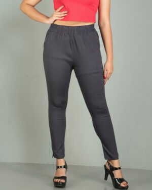 Women’s Multi Color Skin Fit Cotton Pants Trendy Comfortable Multi Purpose Stretchable Pants Sky3