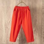 Pure Cotton Women Casual Thin Cotton Linen Trousers