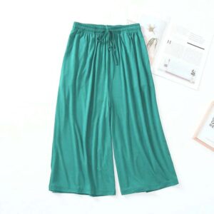 Women Pure Cotton Comfortable Loose Summer Cropped Trousers Ladies Modal Thin Shorts Solid Color Bellow Knee length Short Pants For Girls1