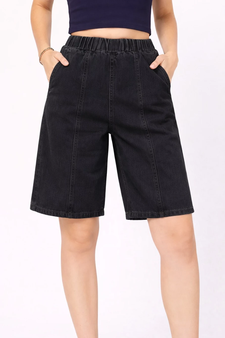 Comfort Fit Knee Length comfortable Denim Shorts - Image 5
