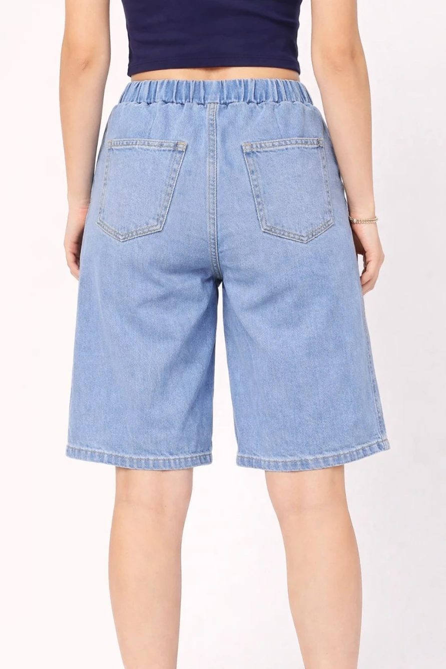 Comfort Fit Knee Length comfortable Denim Shorts - Image 7